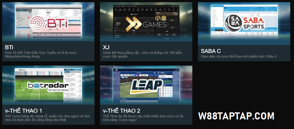 Đa dạng sảnh thể thao W88 Đa dạng sảnh thể thao W88